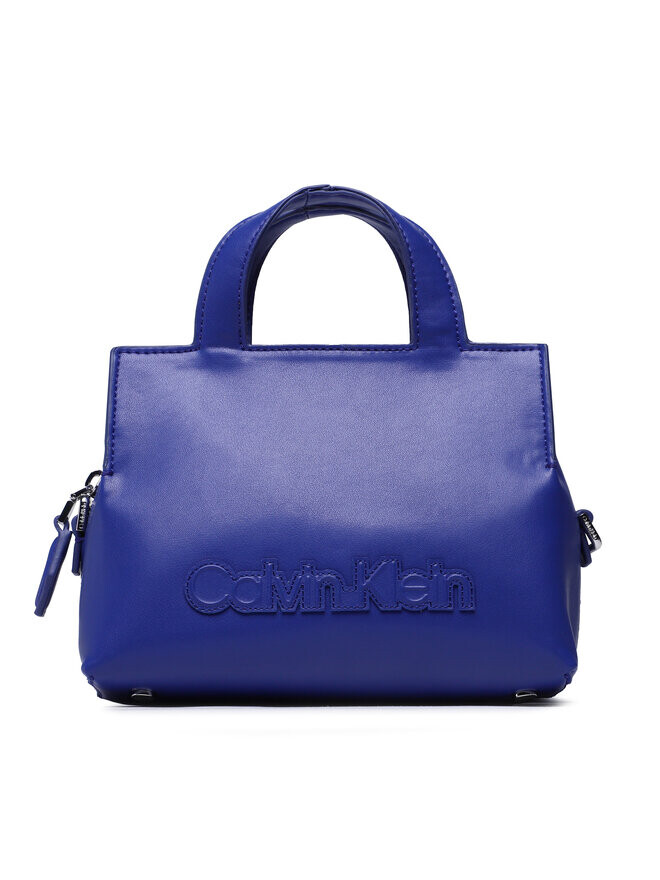 

Классическая сумка Ck Neat Tote Sm Calvin Klein, темно-синий