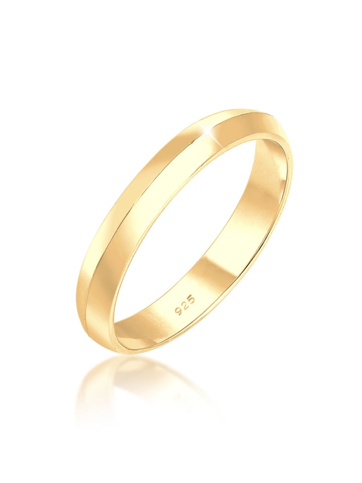 

Elli Кольцо из серебра 925 пробы с золотым покрытием