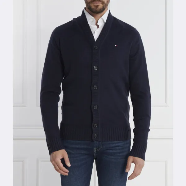 

Шерстяной кардиган Tommy Hilfiger, синий