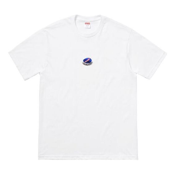 

Футболка Supreme FW18 Bottle Cap Tee White Logo Tee, белый