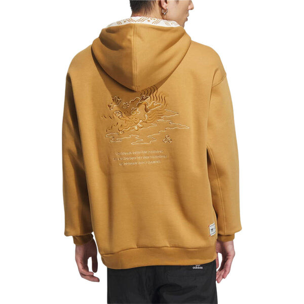 Толстовка original new ft gfx hoodies cny asia sizing 'tan' Adidas, бежевый — фото 4