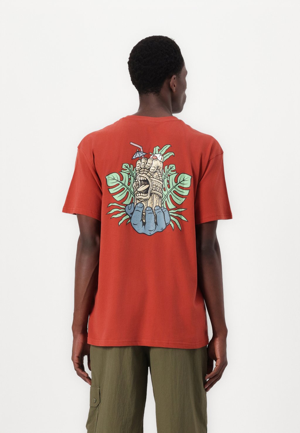

Футболка с принтом TIKI HAND BACK UNISEX Santa Cruz, бежевый
