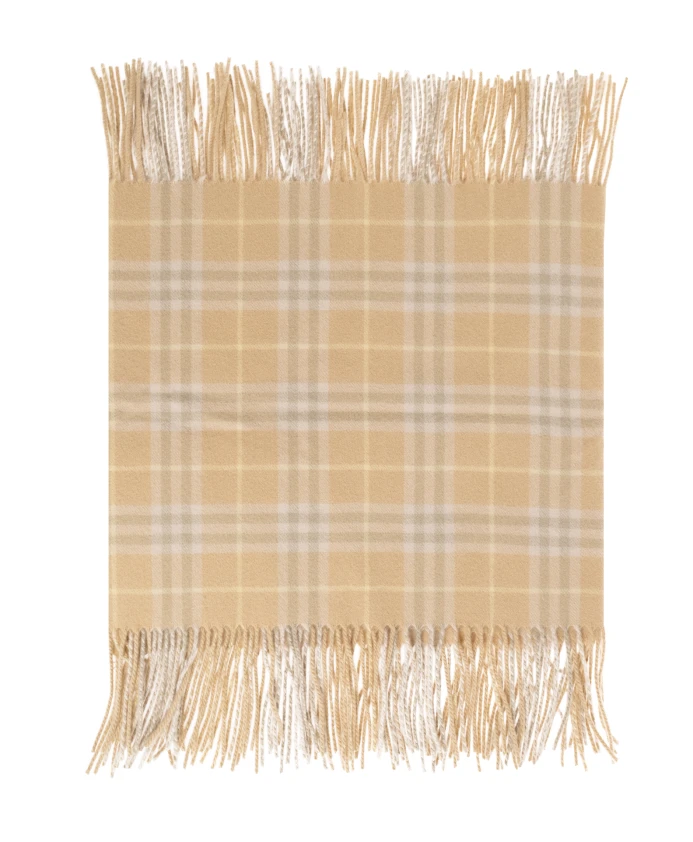 

Кашемировый шарф Burberry, бежевый