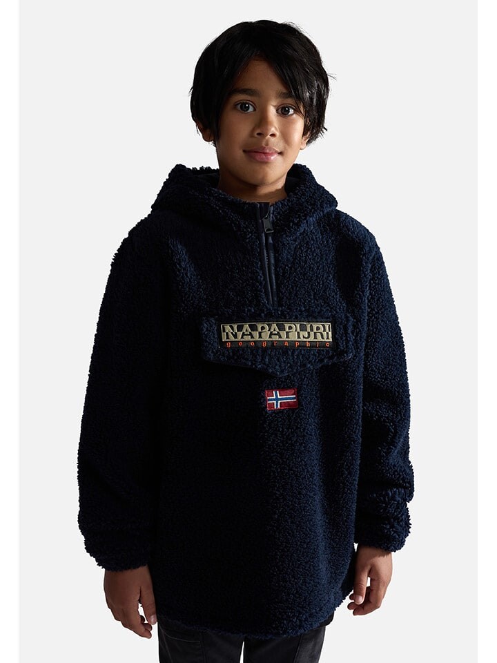 

Флисовая куртка Napapijri Fleecepullover Burgee, темно-синий