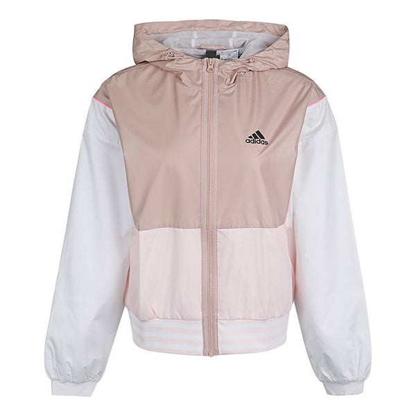 

Куртка neo must haves block colorblock logo ветрозащитная куртка Adidas, розовый