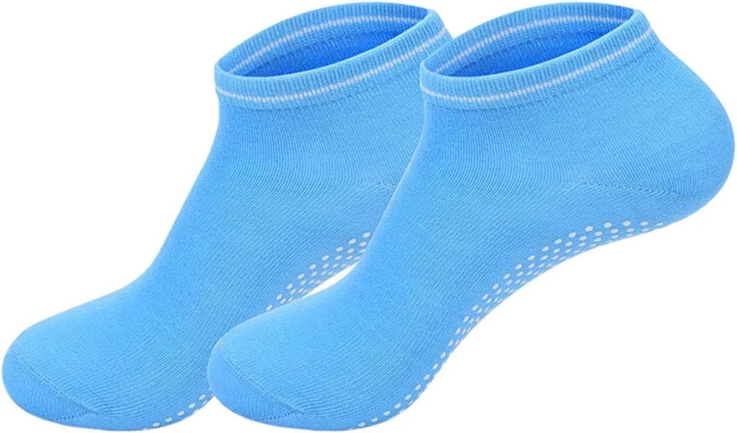 Женские носки для йоги с нескользящим покрытием, Light Blue