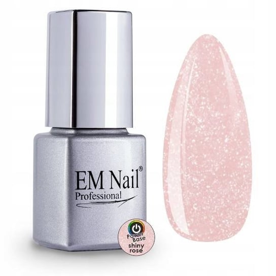 

Моделирующая база, Power Base Shiny Rose, 6 мл EM Nail