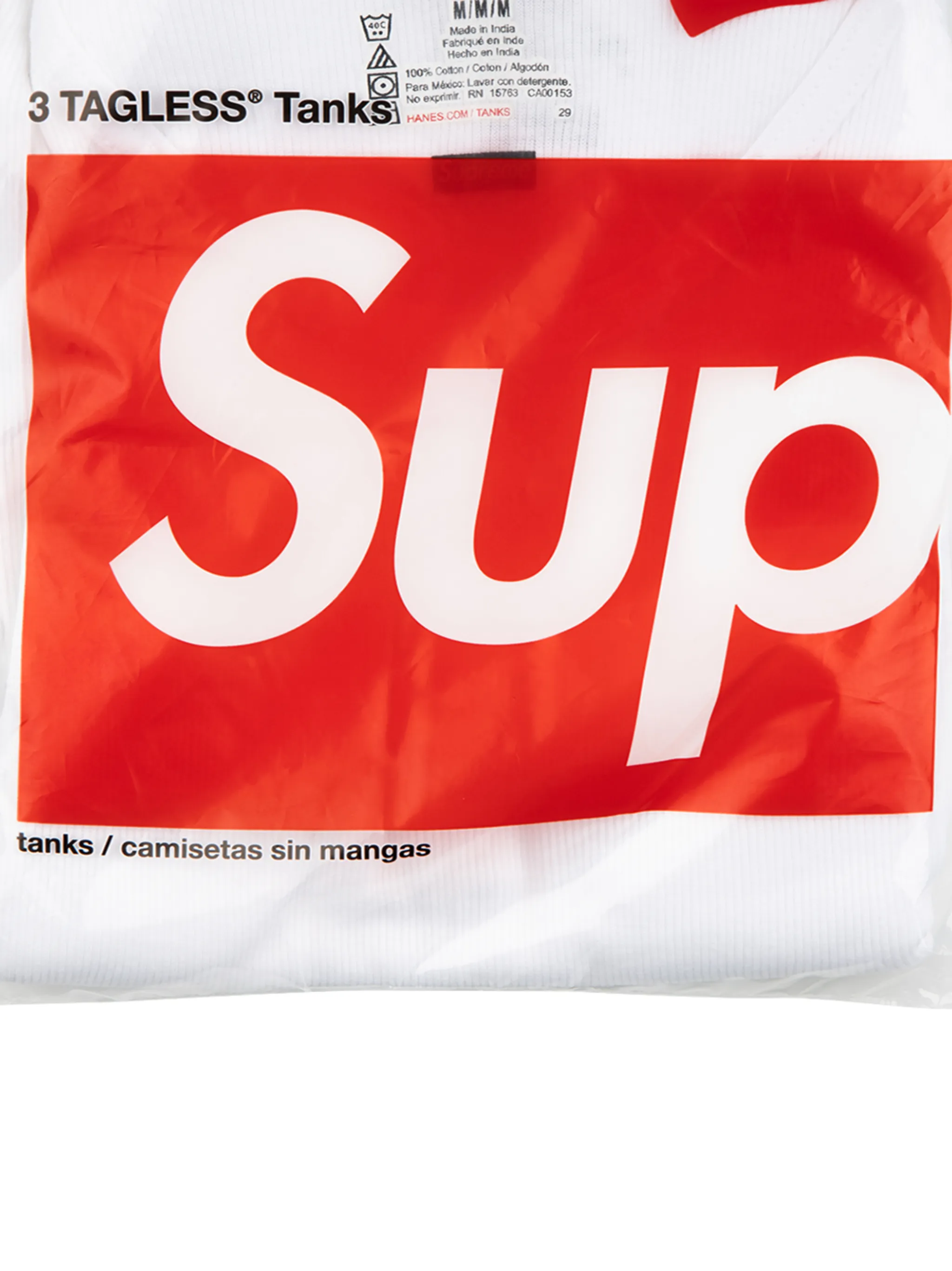 Комплект из трех топов Hanes Supreme, белый — фото 2