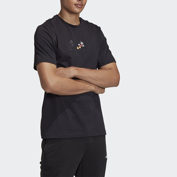 Футболка adidas DISNEY TEE Training Sports Short Sleeve Black, черный — фото 4
