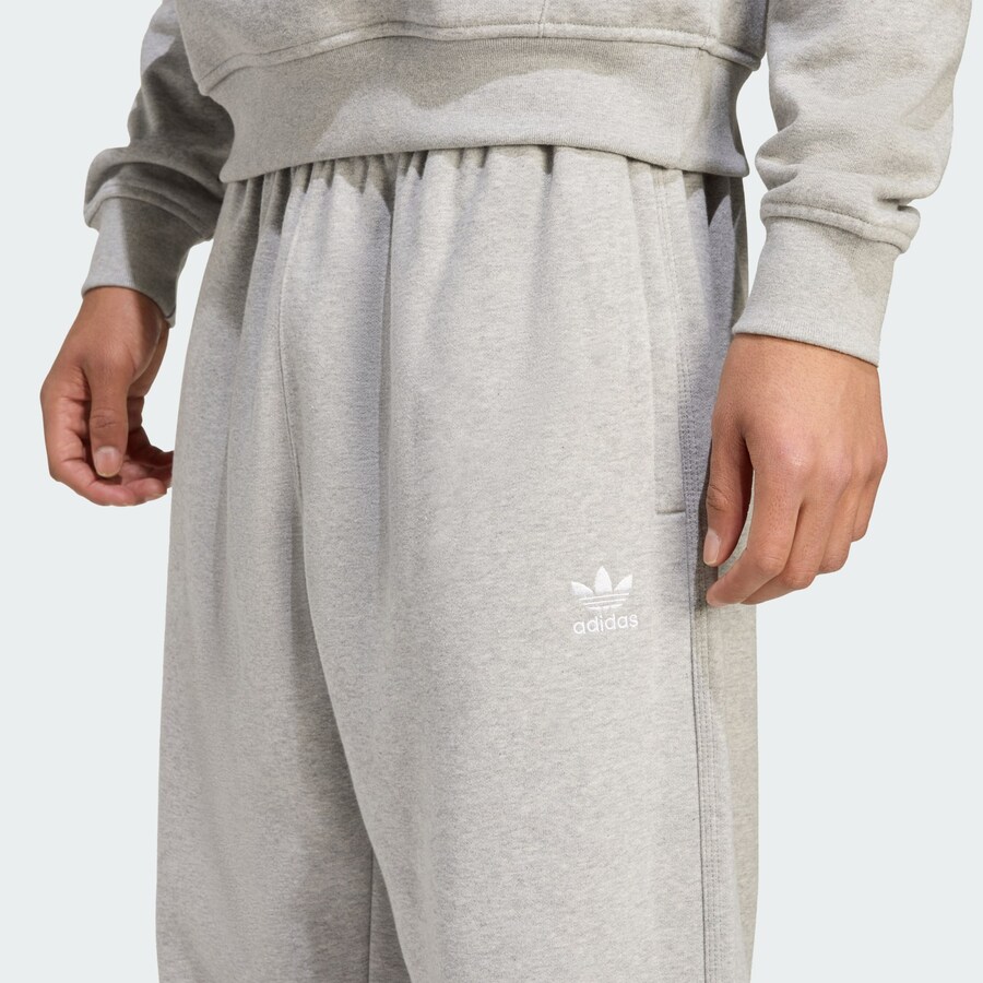 Брюки свободного кроя ADIDAS ORIGINALS Trefoil Essentials, пятнистый серый — фото 4