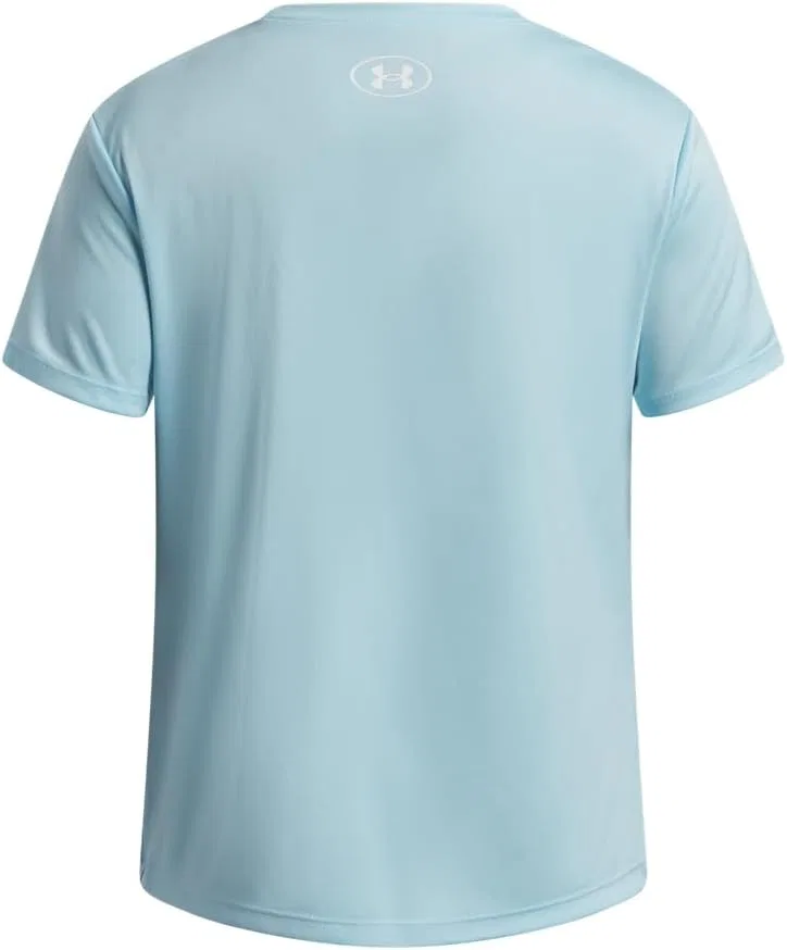 Футболка детская Under Armour Tech Big Logo, цвет Stream/White — фото 3