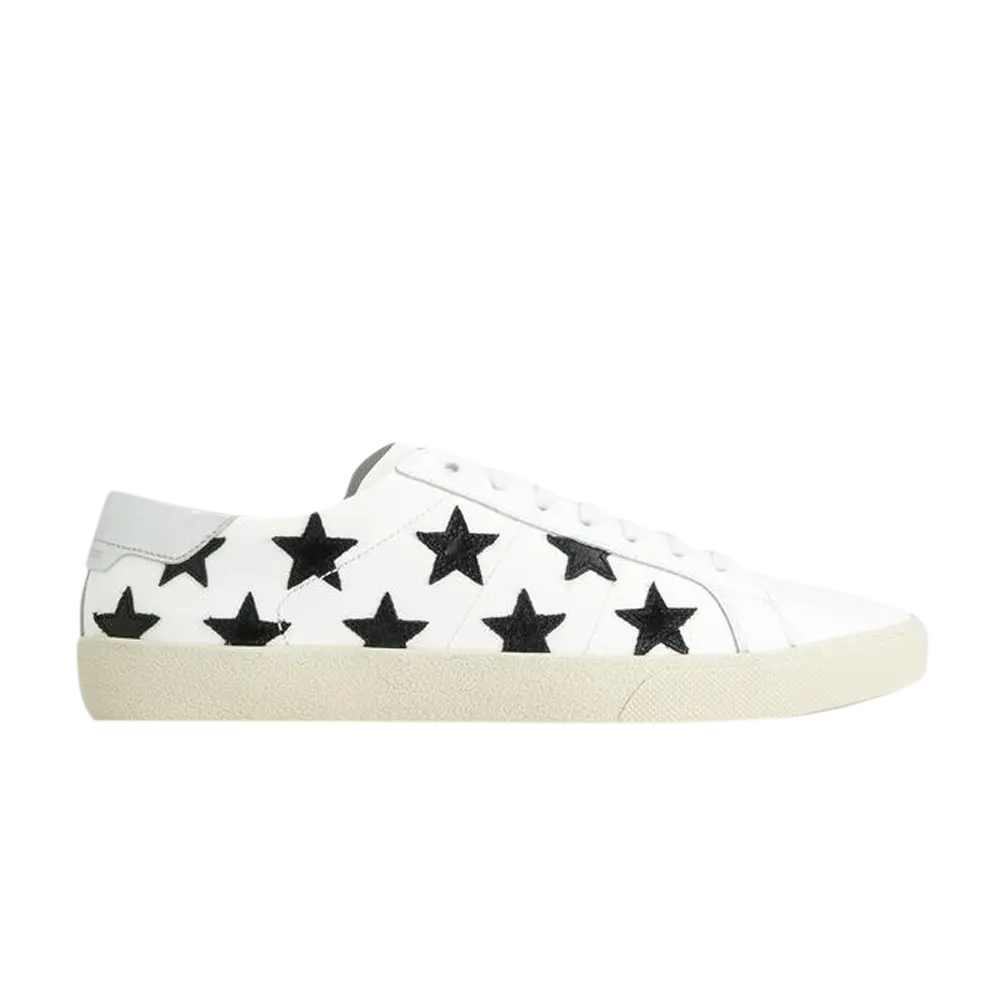 Низкие кроссовки Saint Laurent SL-06 Metallic California Low, белый