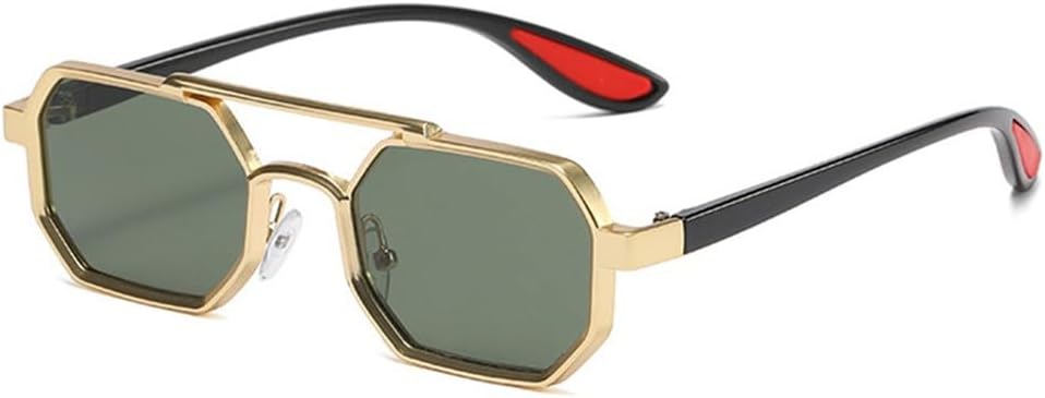 

Модные металлические многоугольные солнцезащитные очки в стиле ретро-панк для мужчин, стильные солнцезащитные очки с защитой от УФ-излучения UV400, уличный стиль KTUCN, 8