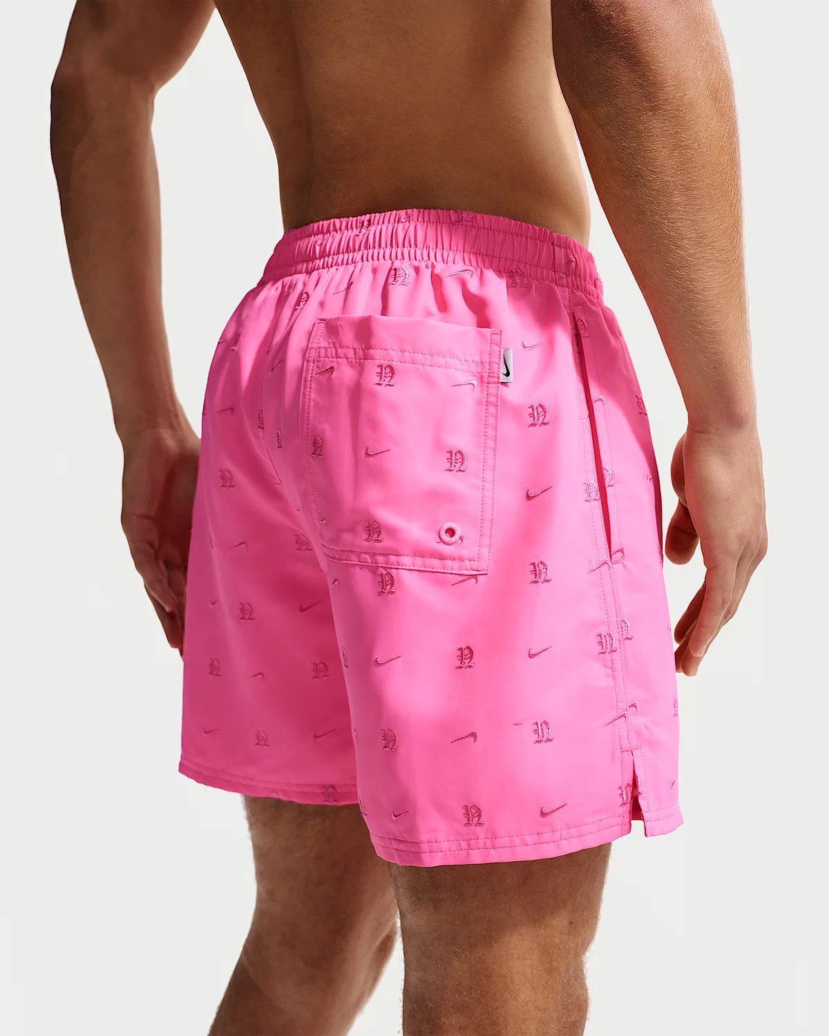 Мужские плавательные шорты Nike Swim Breaker 5" с полной подкладкой, Pink Glow — фото 3