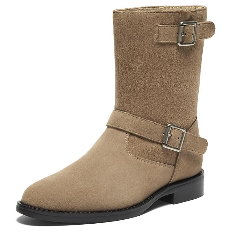 BATA Женские черно-бежевые ботинки на шнуровке, цвет Camel — фото 2