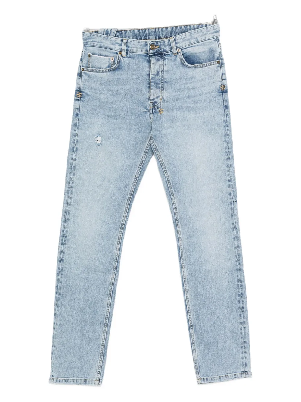 

Джинсы с искусственными потертостями Ksubi, синий