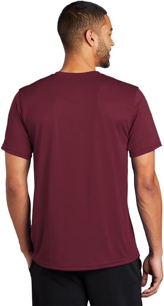 Мужская тренировочная футболка Nike Dri-Fit с коротким рукавом, Deep Maroon — фото 2
