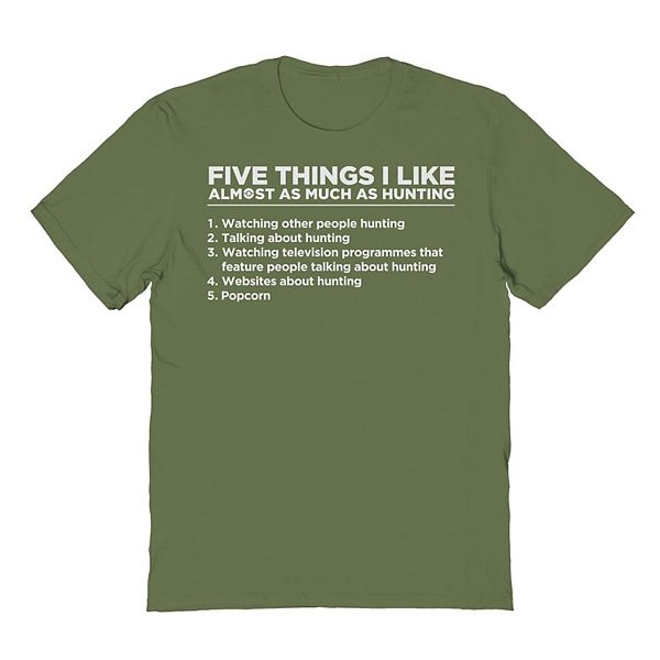 

Футболка Men's duke & sons five things hunting graphic Licensed Character