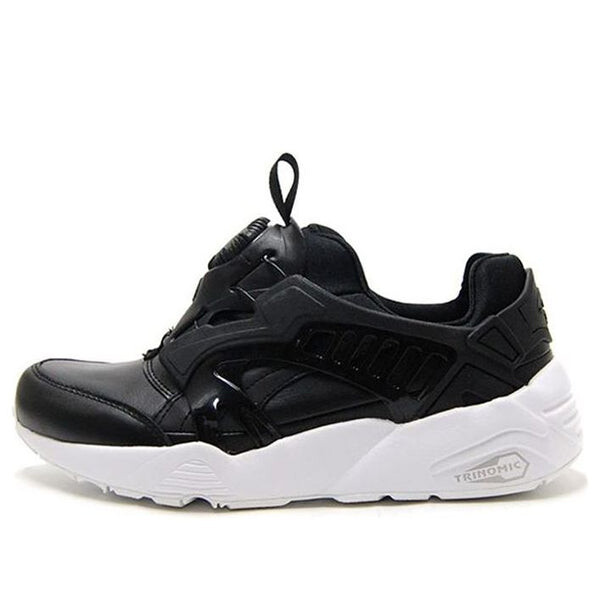 

Кроссовки disc blaze leather running shoes black/white Puma, черный