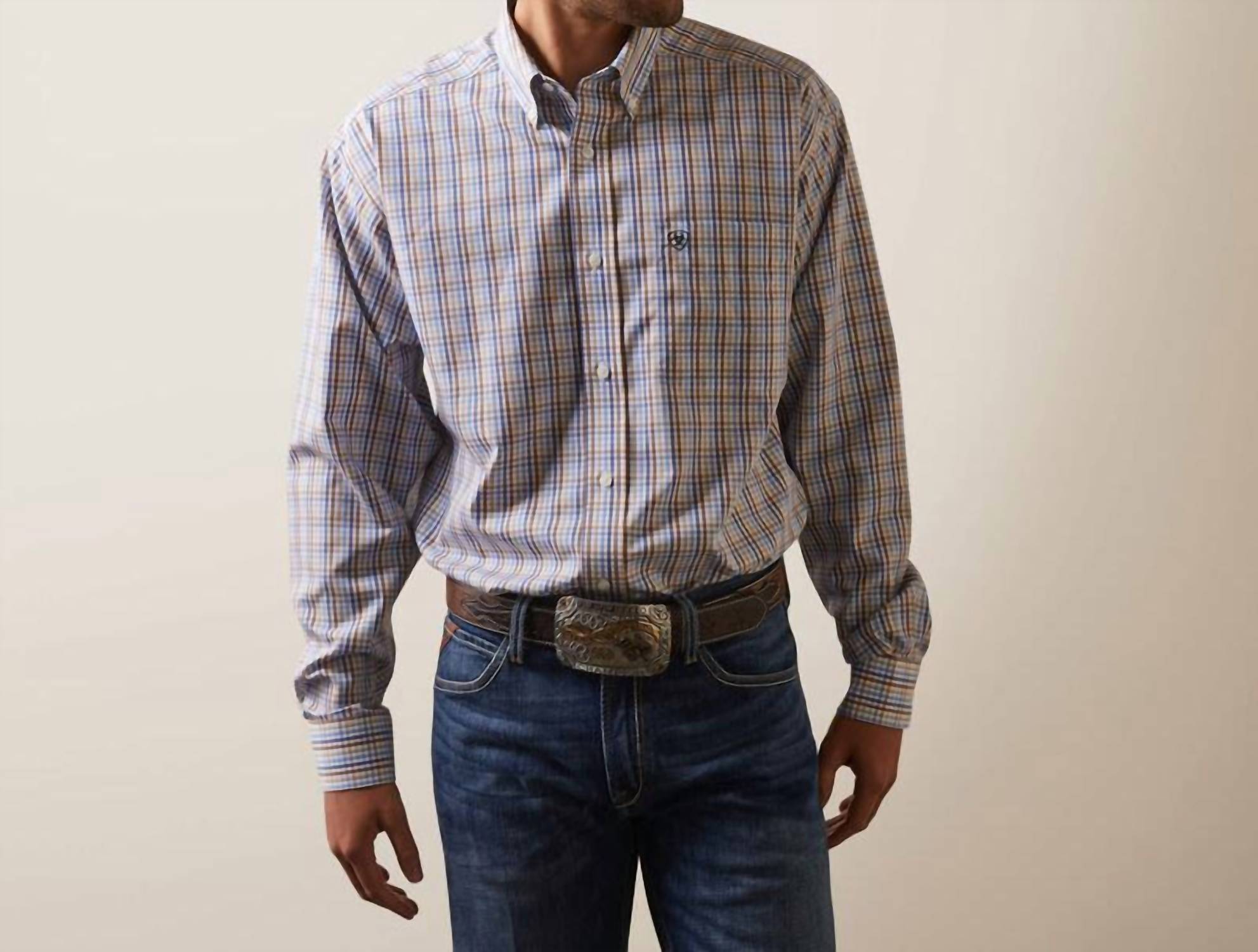 

Рубашка Arther Classic Fit без складок белого цвета ARIAT
