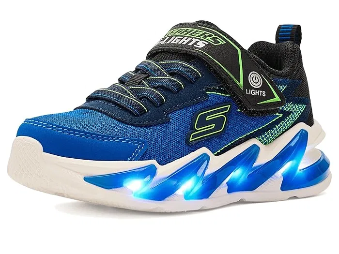 Кроссовки со светодиодами Light-Surge 400200L SKECHERS KIDS, Black/Blue/Lime