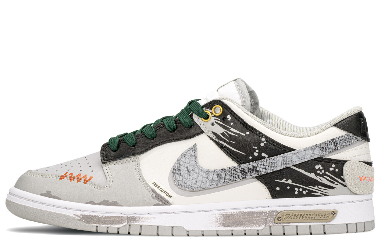 

Кроссовки Nike Dunk Skateboarding Shoes Men Low-top Black/grey, черный/серый