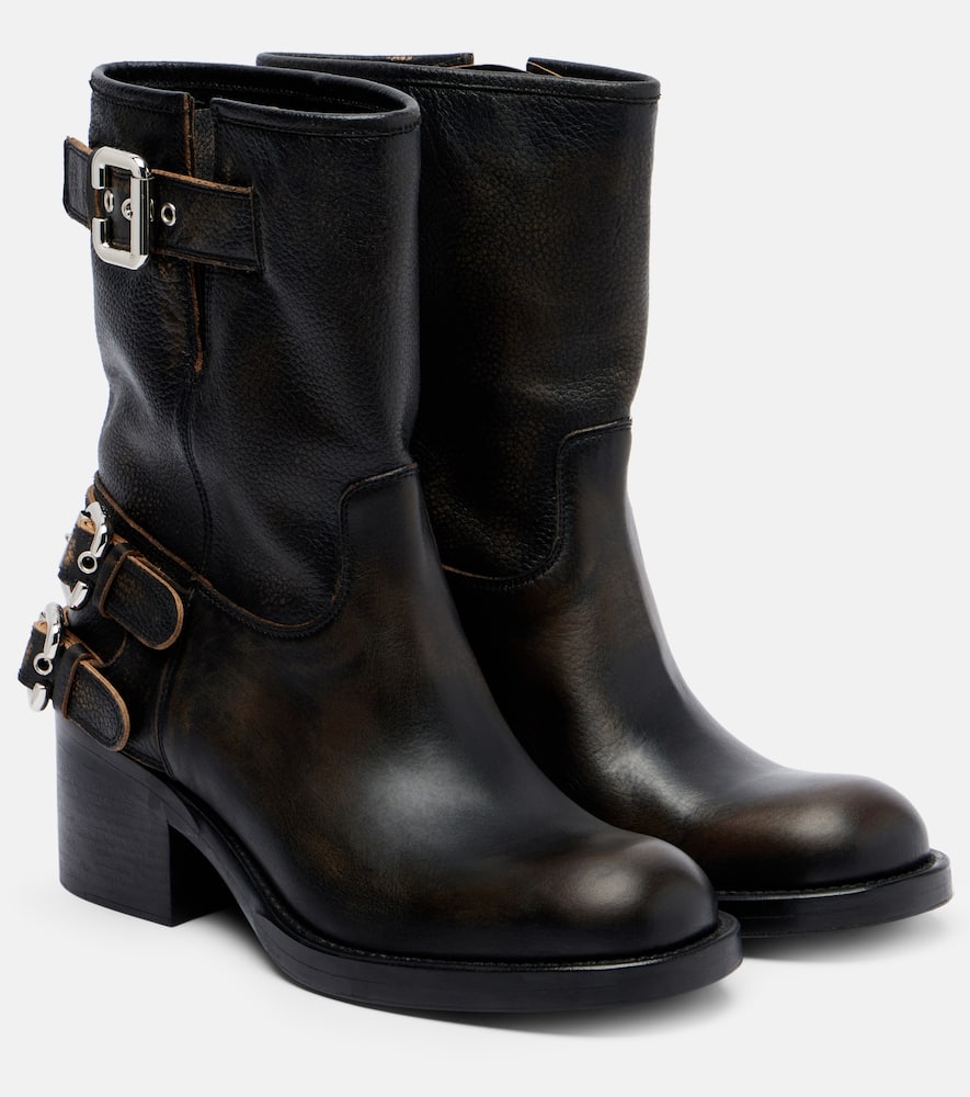 Байкерские ботинки Dakota 60 из кожи Chloé, Black