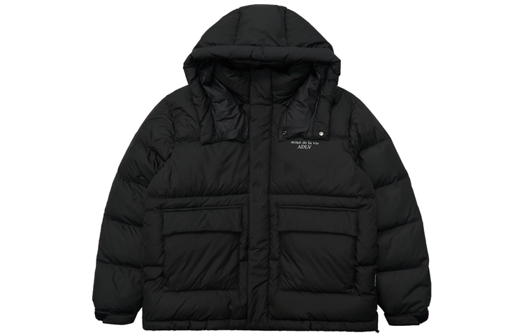 

Acme De La Vie ADLV Свободная Куртка Пуховик с Капюшоном Мужская Черная, Black