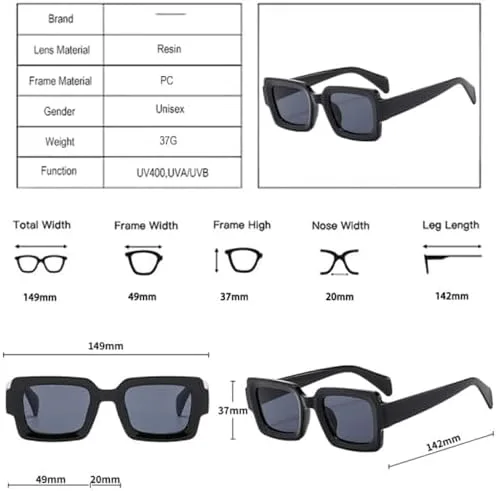 

Женские солнцезащитные очки 2026 Square, модные сине-зеленые, с защитой от УФ-излучения UV400, мужские очки с прозрачными линзами MTZJH, Leopard Dark Green