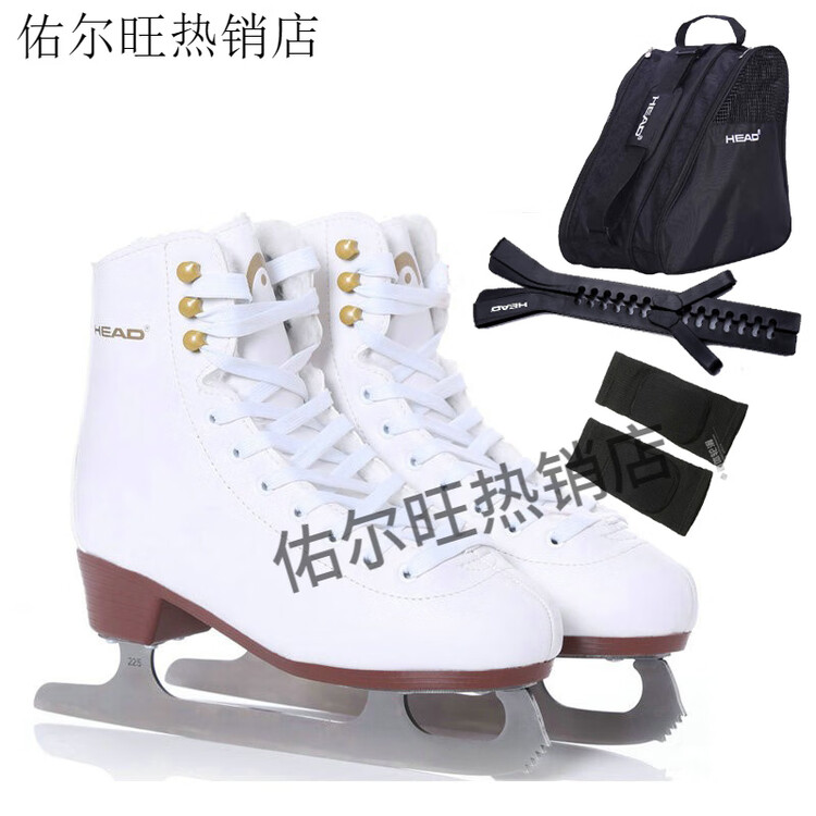 

HEAD F200 утепленные плюшевые коньки для детей и взросших, фигурное катание, ролики, хоккей, F200+черная сумка+черный чехол для лезвий, размер 29