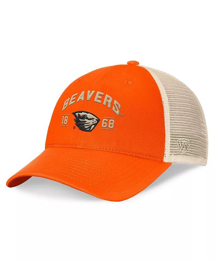 

Мужская оранжевая регулируемая шляпа Oregon State Beavers Heritage Waylon Trucker Top Of The World, мультиколор