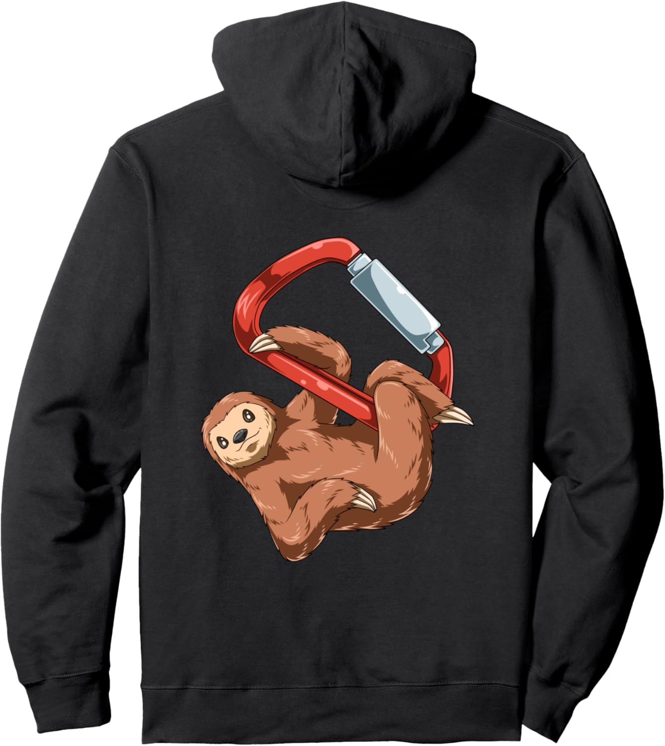 

Милая толстовка с изображением ленивца, валуна и скалолазания Bouldering Sloth - Rock Climbing Hoodie, черный