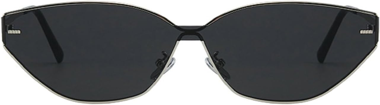 

Солнцезащитные очки Melrose в стиле панк с шестиугольной оправой, роскошные, с металлической оправой и многоугольными линзами, для женщин, защита от ультрафиолета UV400, артикул 12008, Silver Black