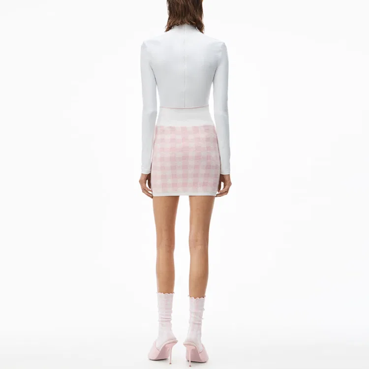 Юбка короткая Casual Alexander Wang Pink — фото 4