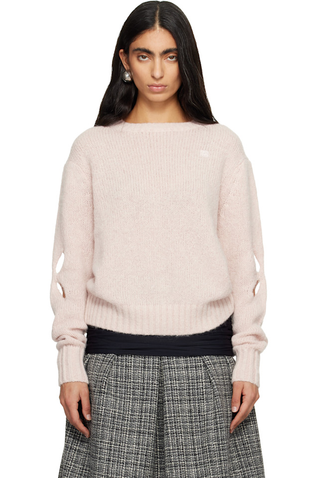 

Stefan Cooke Розовый рваный пушистый свитер