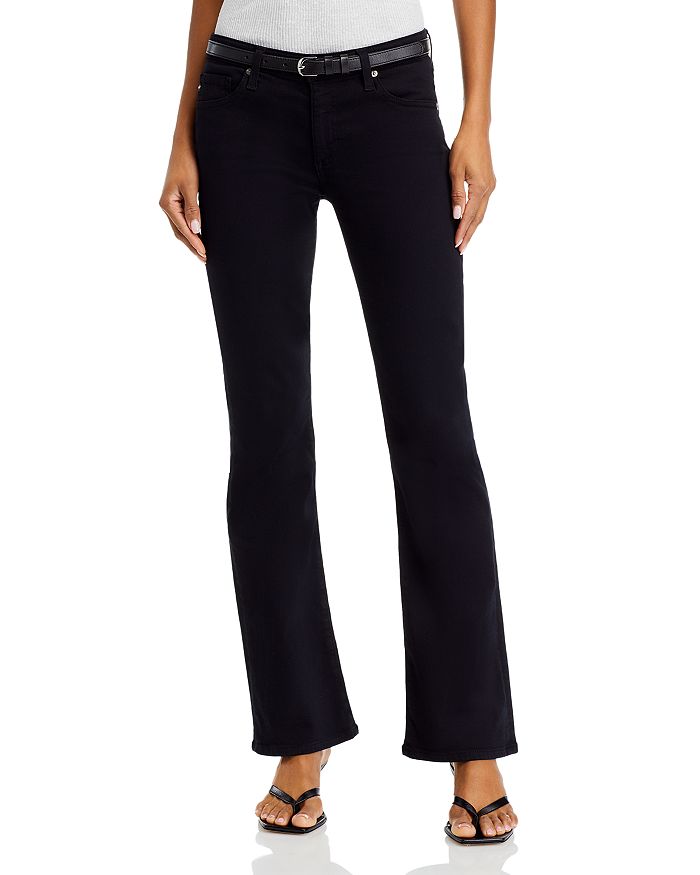 

Джинсы Angel Low Rise Bootcut в супер-черном цвете AG, черный