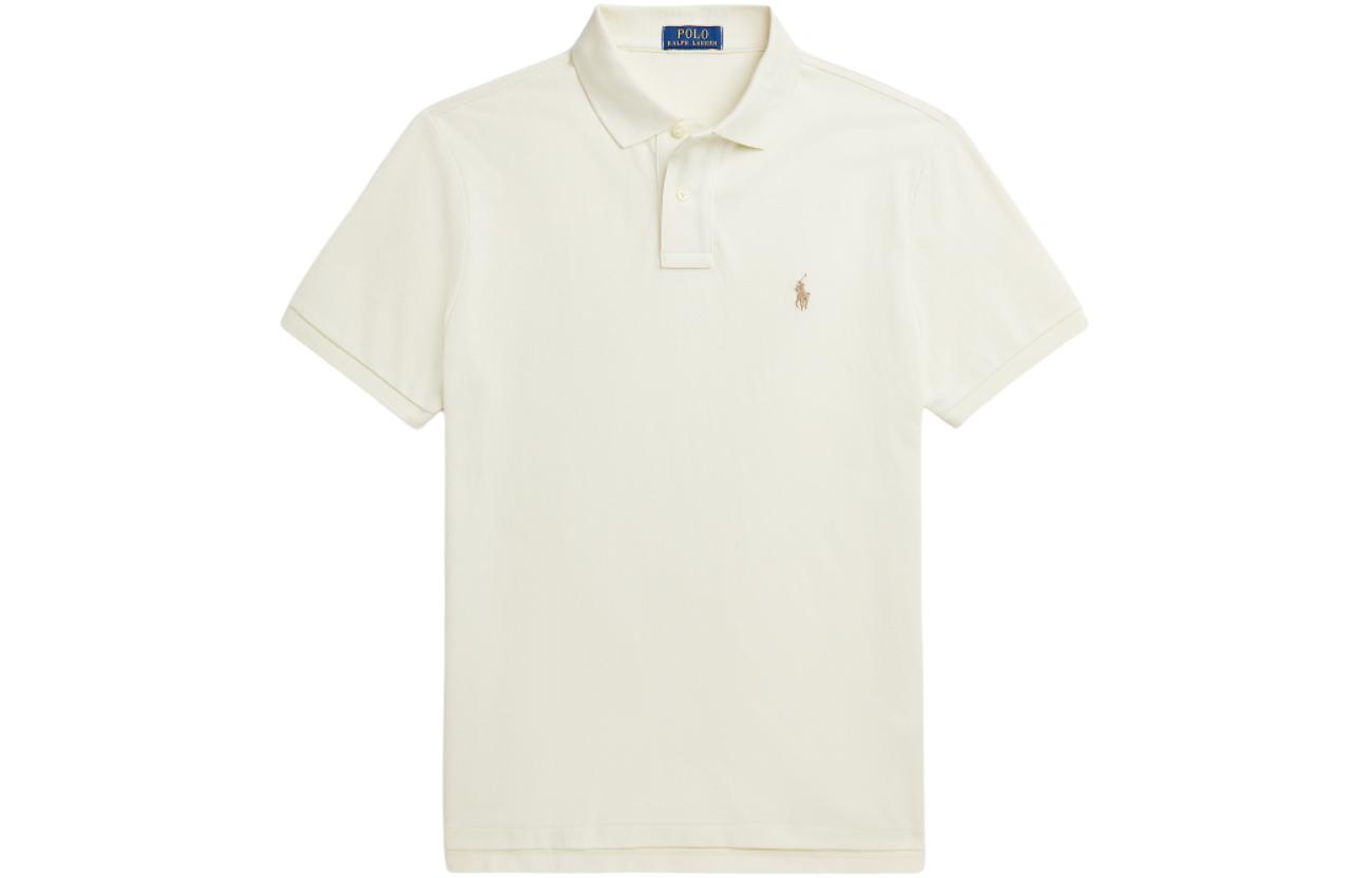 Polo Ralph Lauren Поло SS24 мужская бежевая — фото 4
