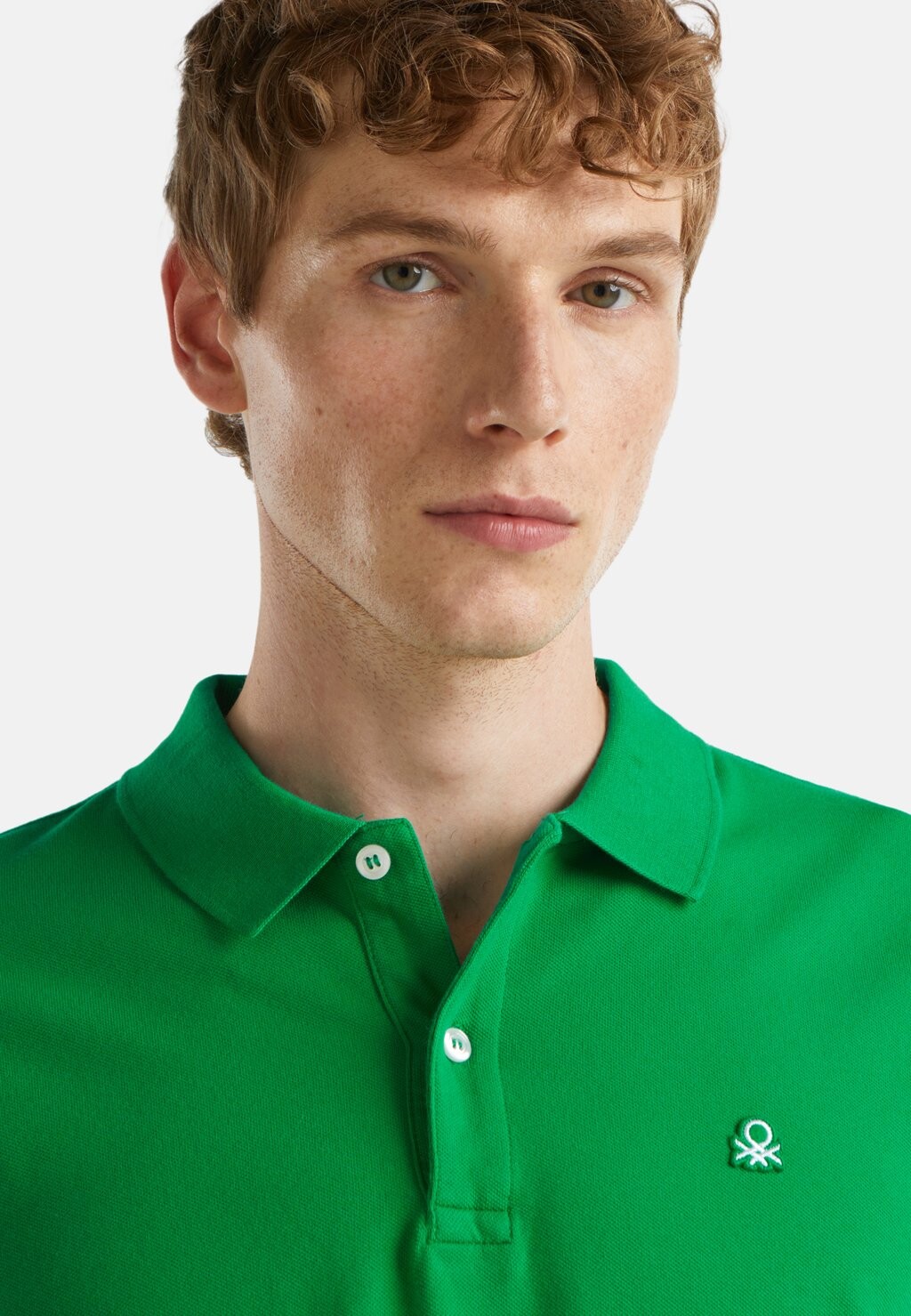 

Рубашка поло SLIM FIT SHORT SLEEVE United Colors of Benetton, зеленый