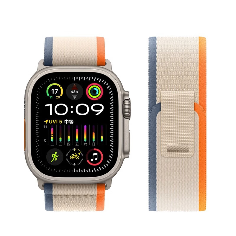 

Ремешок, совместимый с Apple: нейлон IBOANN, зеленый/серый