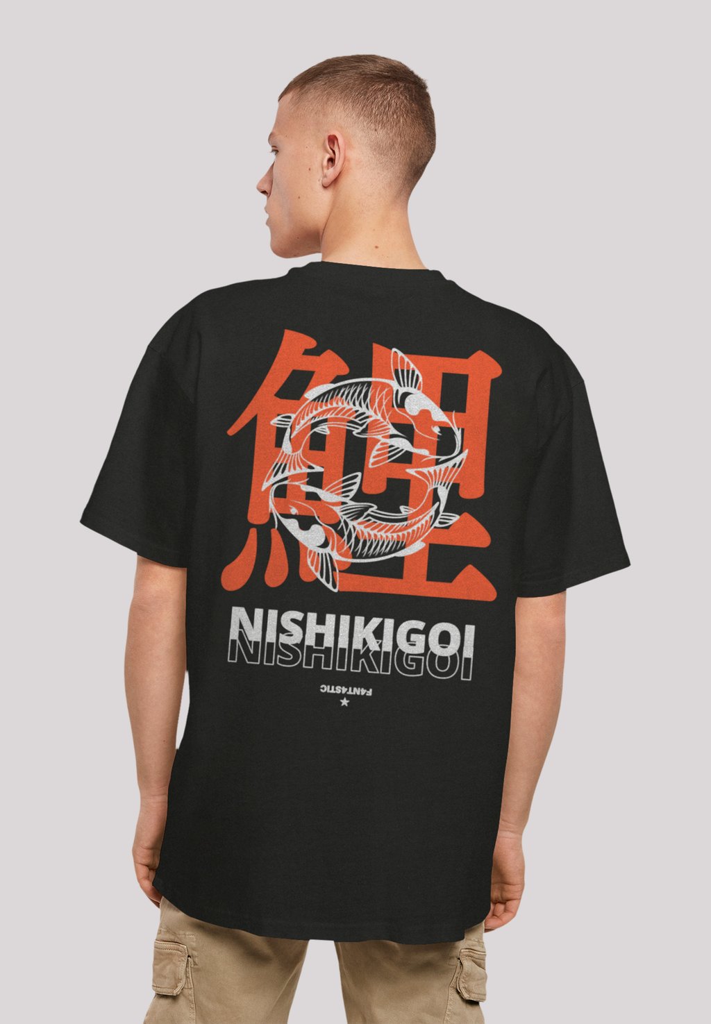

Футболка с принтом NISHIKIGOI KOI JAPAN GRAFIK F4NT4STIC, черный