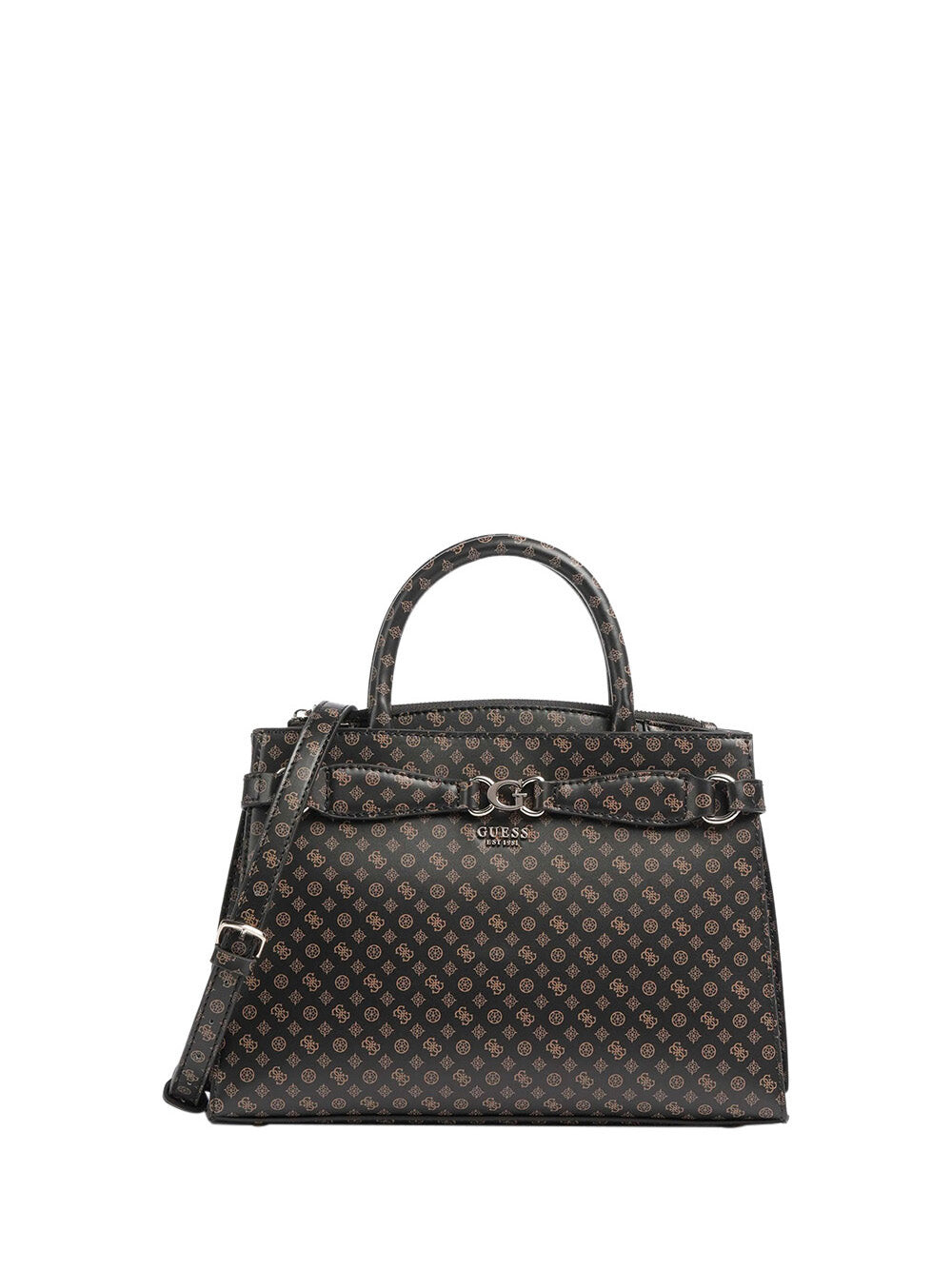 

Коричневая женская сумка через плечо Guess