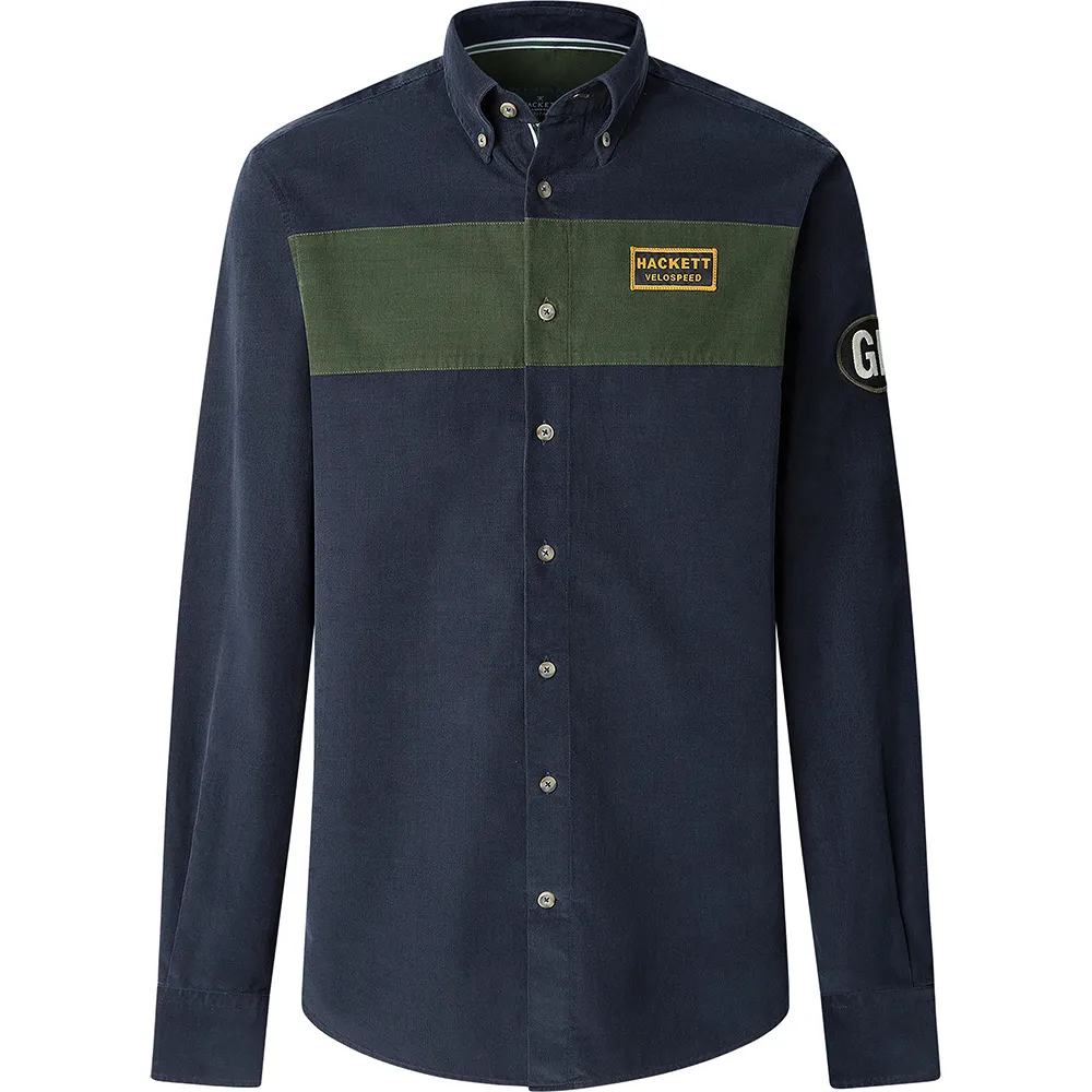 

Рубашка с длинным рукавом Hackett Heritage Babycord, синий