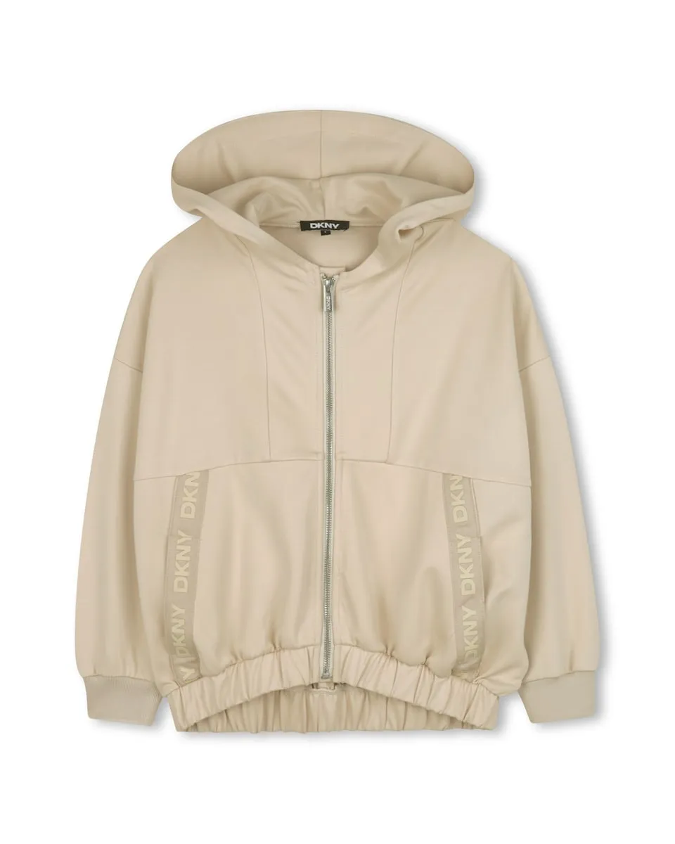 

Детская толстовка с длинным рукавом DKNY, светло-коричневый