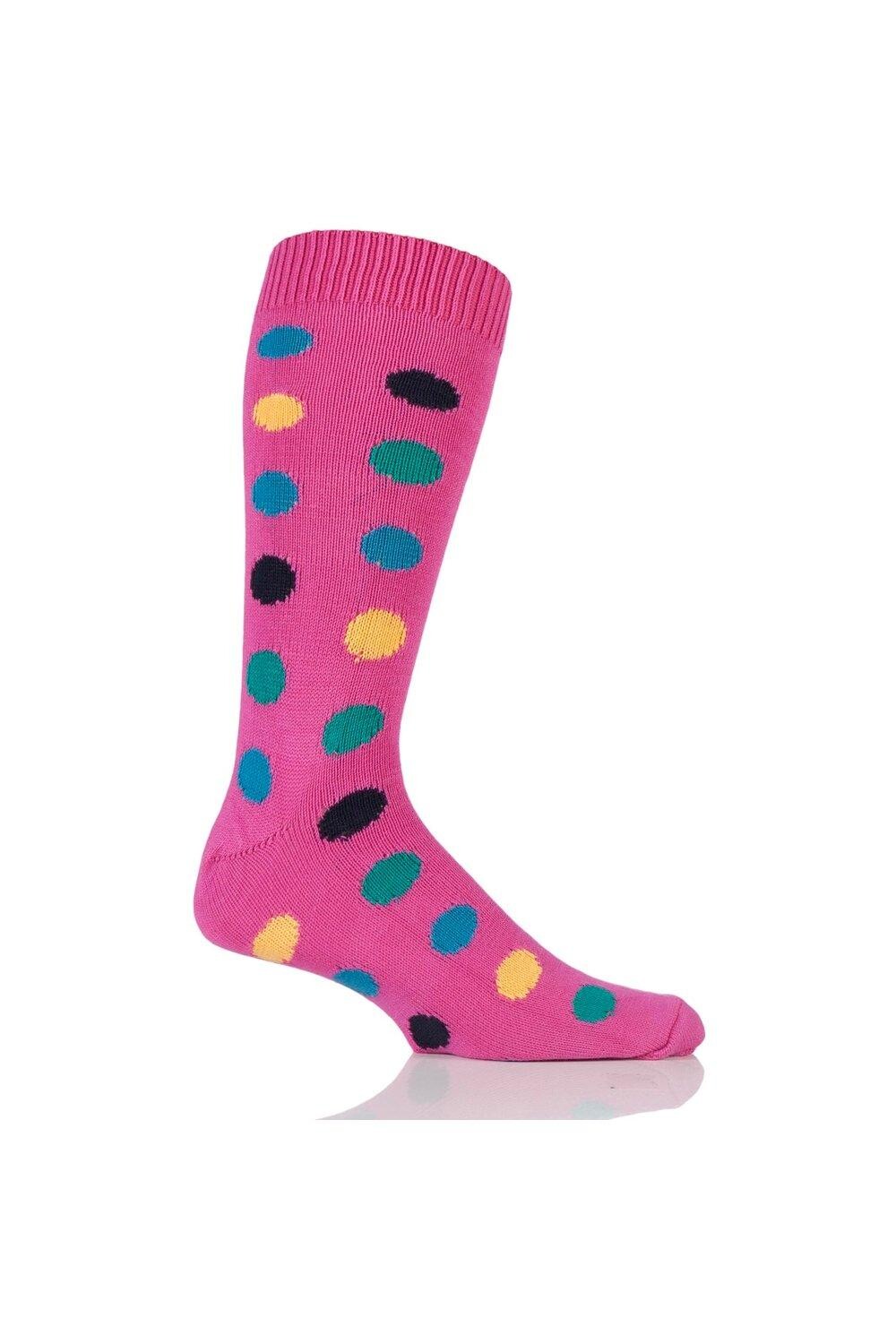 

1 пара пятнистых хлопковых носков SOCKSHOP of London, розовый