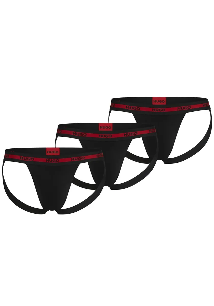 

HUGO Стринги для нижнего белья "JOCKSTR TRIPL PLANET" (3 шт.), с вырезами Hugo Underwear, черный