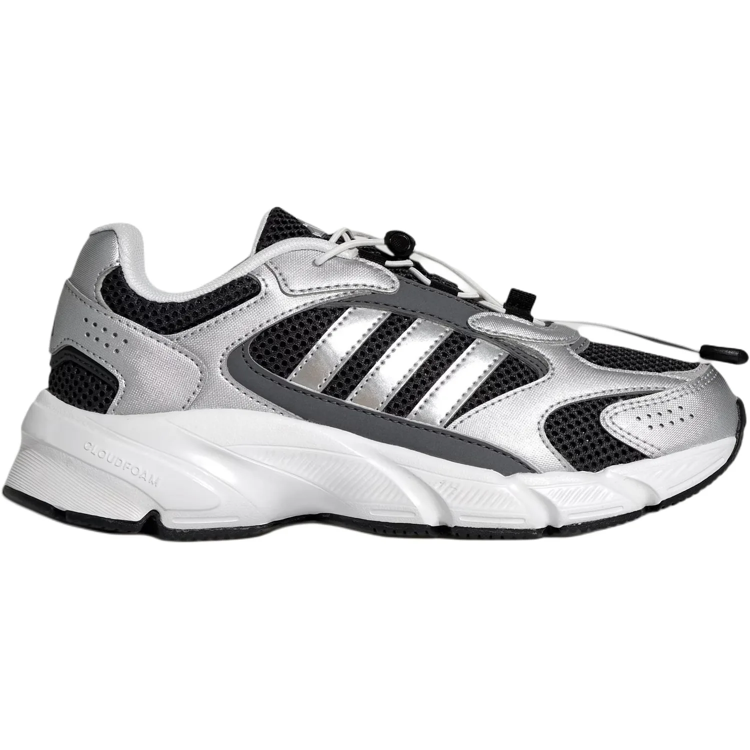 Adidas CRAZYCHAOS 2000 низкие детские повседневные кроссовки серебристо-черные unisex — фото 3