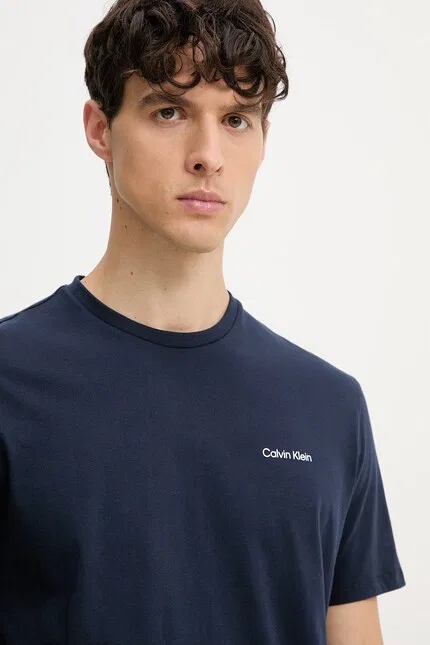 Футболка хлопковая Calvin Klein, синий — фото 4
