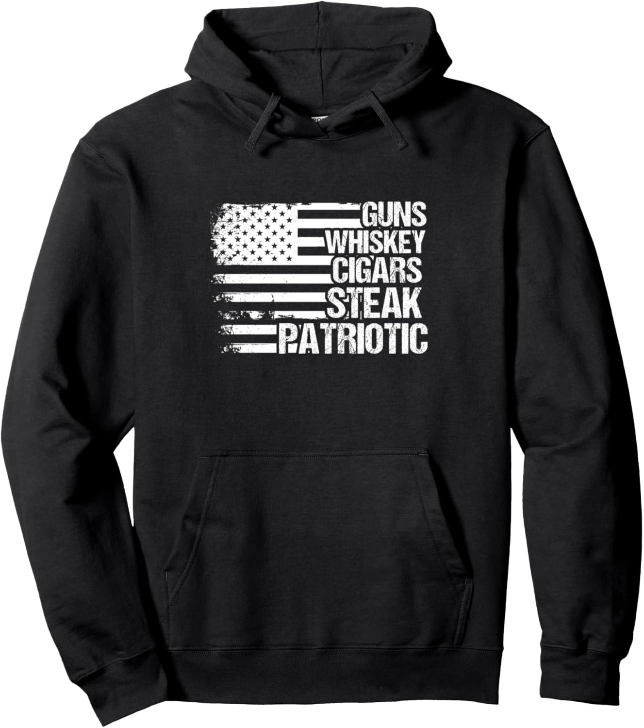 

Оружие виски стейк патриотическая толстовка США Humor Indepandece Day & Freedom Gift Ideas, черный