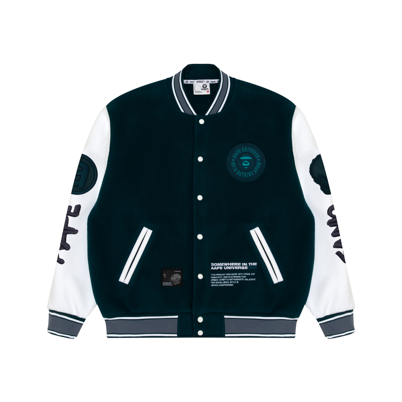 

Aape Куртка бейсбольная мужская, Green Stripes GRC