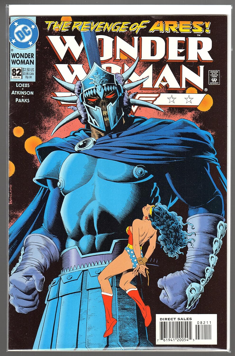 

Wonder Woman Vol.2 #82 "Ares Appearance" (DC COMICS)